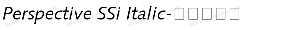 Perspective SSi Italic字体转换